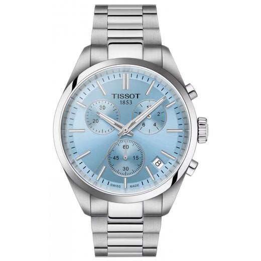 Tissot Mens 40mm Ice Blue Dial PR 100 Watch T150.417.11.351.00