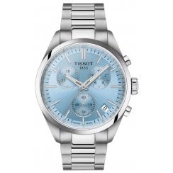 Tissot Mens 40mm Ice Blue Dial PR 100 Watch T150.417.11.351.00