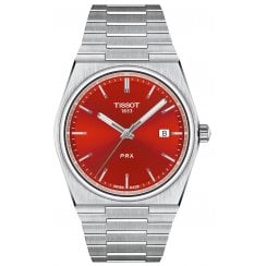 Tissot Mens 40mm Red Dial PRX Watch T137.410.11.421.00