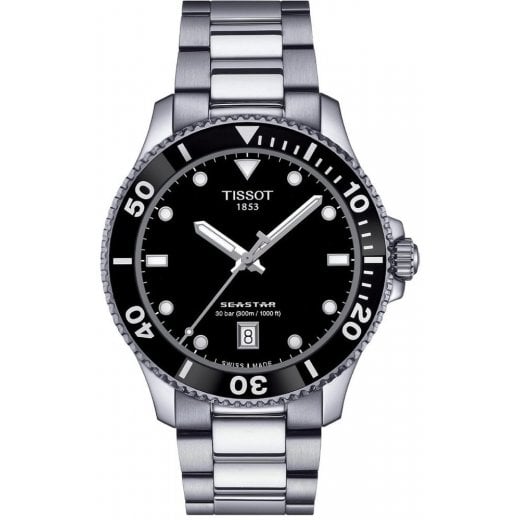 Tissot Mens 40mm Seastar 1000 Watch T120.410.11.051.00