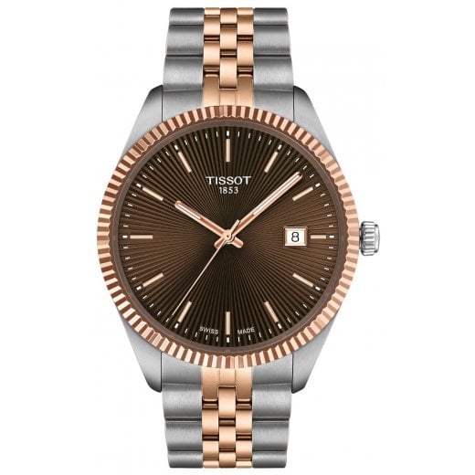 Tissot Mens 40mm Two Tone Ballade Watch T156.410.22.291.01