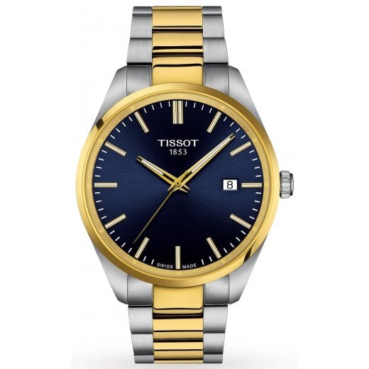 Tissot Mens 40mm Two Tone PR 100 Watch T150.410.22.041.00