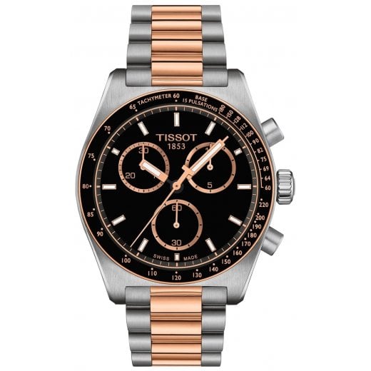Tissot Mens 40mm Two Tone PR516 Chronograph Watch T149.417.22.051.01