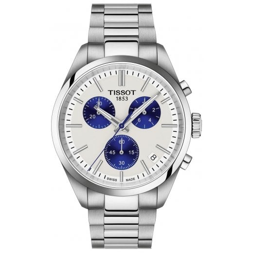 Tissot Mens 40mm White Dial PR 100 Watch T150.417.11.011.00