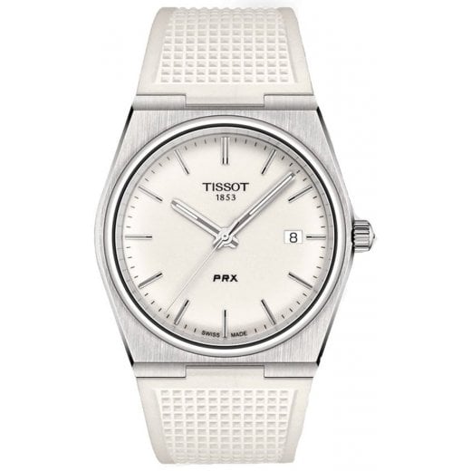 Tissot Mens 40mm White PRX Watch T137.410.17.011.00