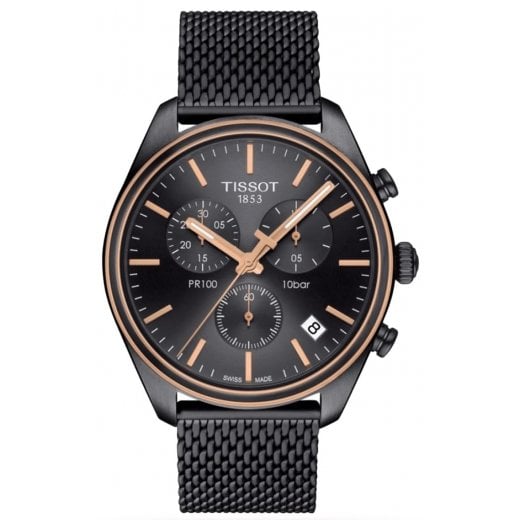 Tissot Mens 41mm PR 100 Chronograph Watch T101.417.23.061.00