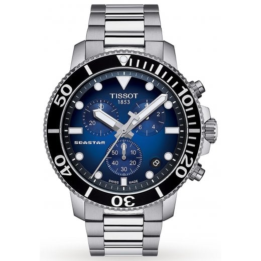 Tissot Mens 45.5mm Seastar 1000 Chronograph Watch T120.417.11.041.01