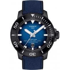 Tissot Mens 46mm Blue Dial Seastar 2000 Professional Powermatic 80 Watch T120.607.37.041.00