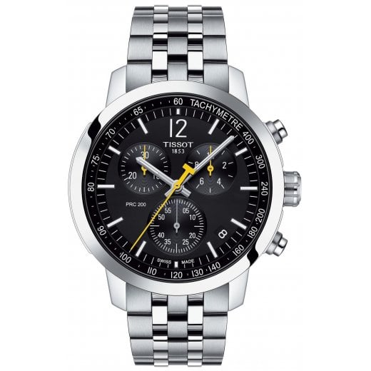 Tissot Mens Black Dial PRC 200 Chronograph Watch T114.417.11.057.00