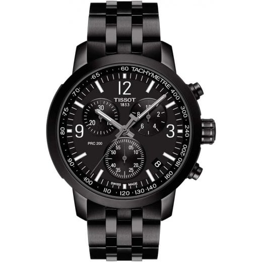 Tissot Mens Black PRC 200 Chronograph Watch T114.417.33.057.00
