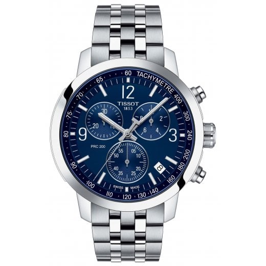 Tissot Mens Blue Dial PRC 200 Chronograph Watch T114.417.11.047.00