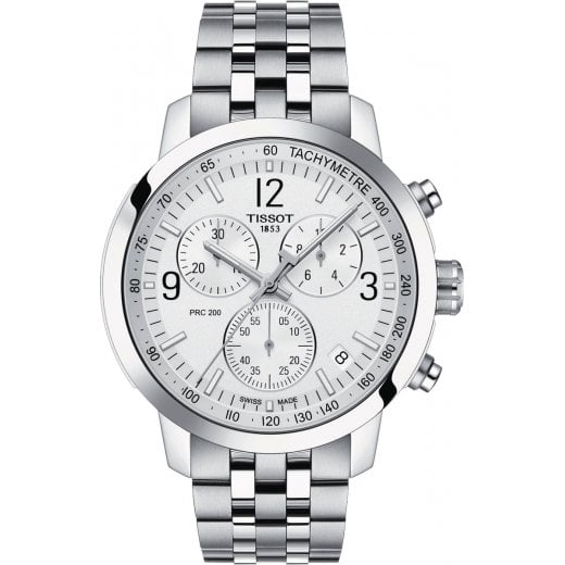 Tissot Mens Silver Dial PRC 200 Chronograph Watch T114.417.11.037.00
