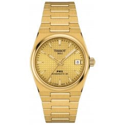 Tissot Unisex 35mm Gold PRX Powermatic 80 Watch T137.207.33.021.00