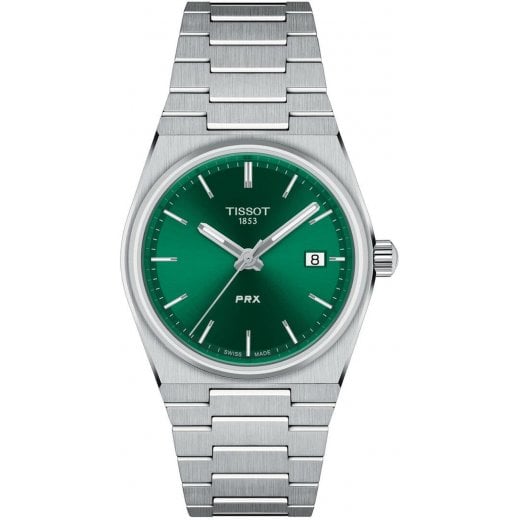 Tissot Unisex 35mm Green Dial PRX Watch T137.210.11.081.00