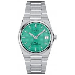 Tissot Unisex 35mm Mint Green Dial PRX Powermatic 80 Watch T137.207.11.091.01